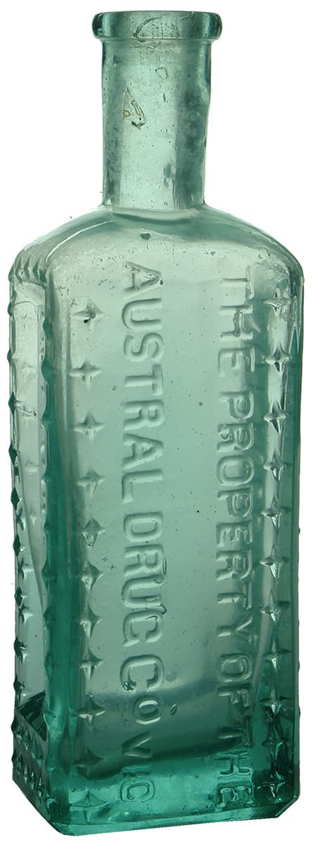 Austral Drug Antique Poison Bottle