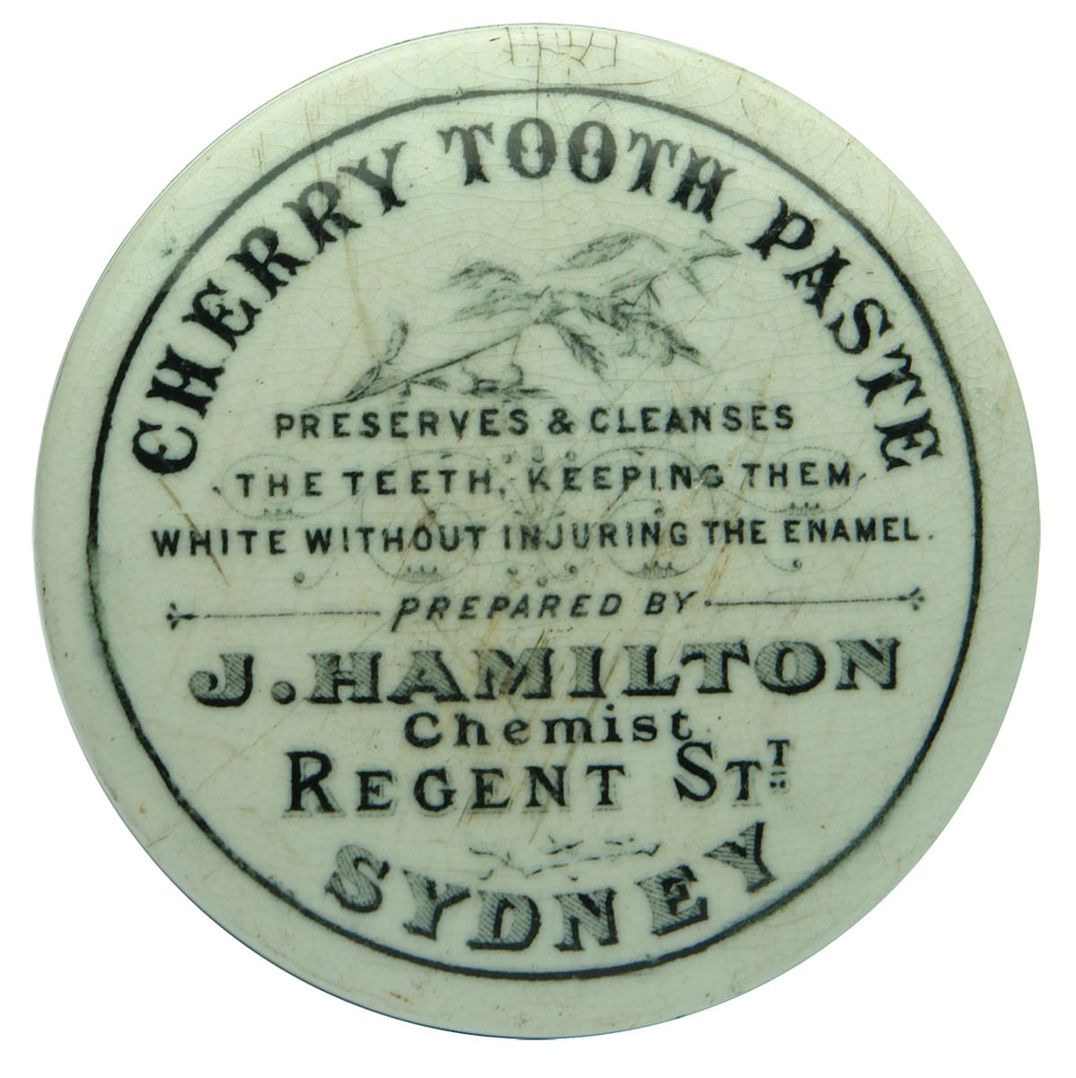 Hamilton Sydney Cherry Tooth Paste Pot Lid