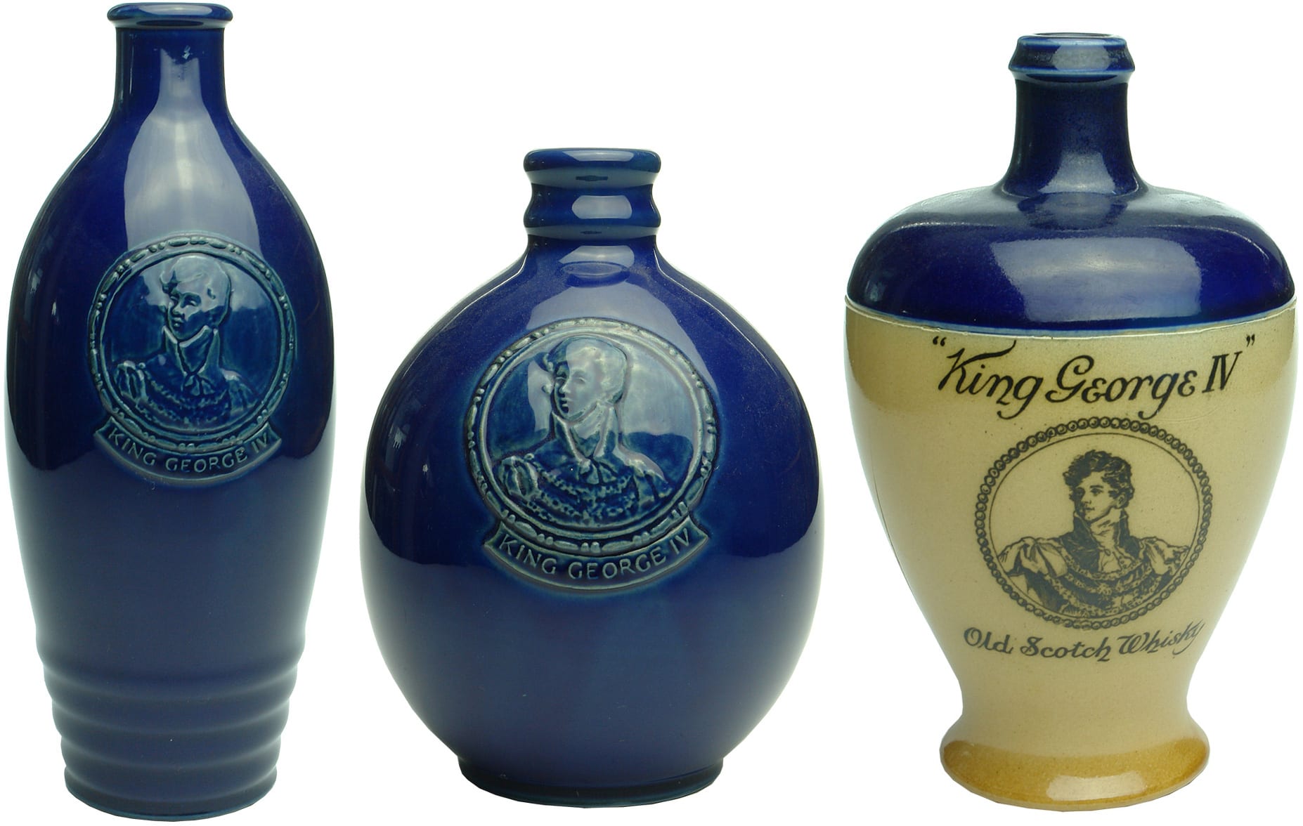 King George IV Antique Whisky Decanters