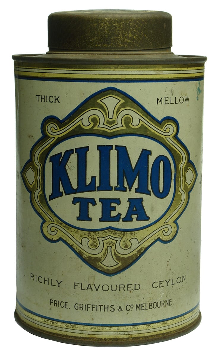Klimo Tea Price Griffiths Melbourne Tin