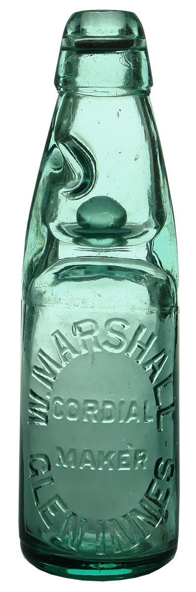 Marshall Cordial Maker Glen Innes Codd Bottle