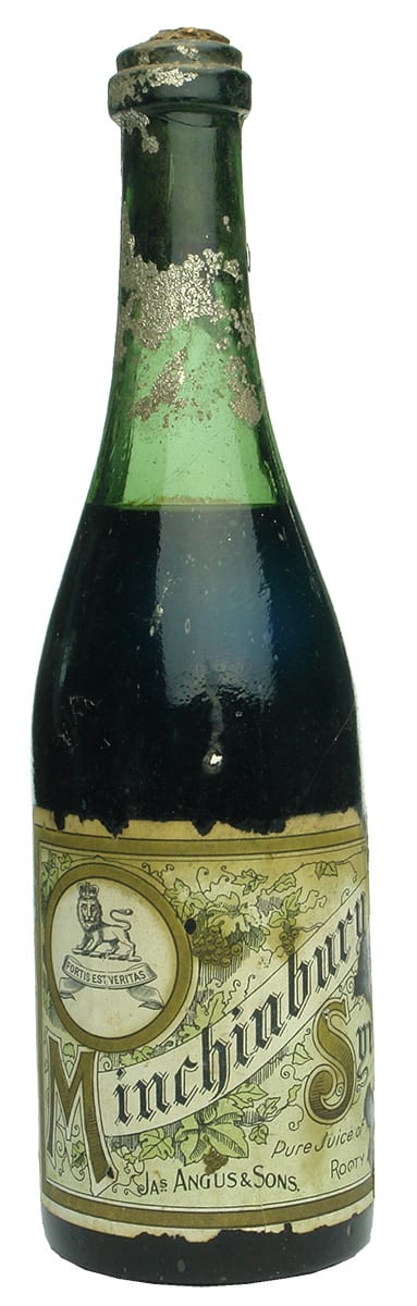 Minchinbury Syrah Jas Angus Rooty Hill Labelled Bottle
