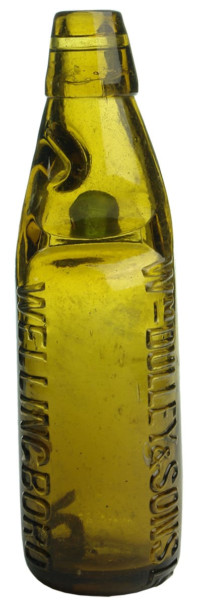 Dulley Wellingboro Amber Codd Marble Bottle