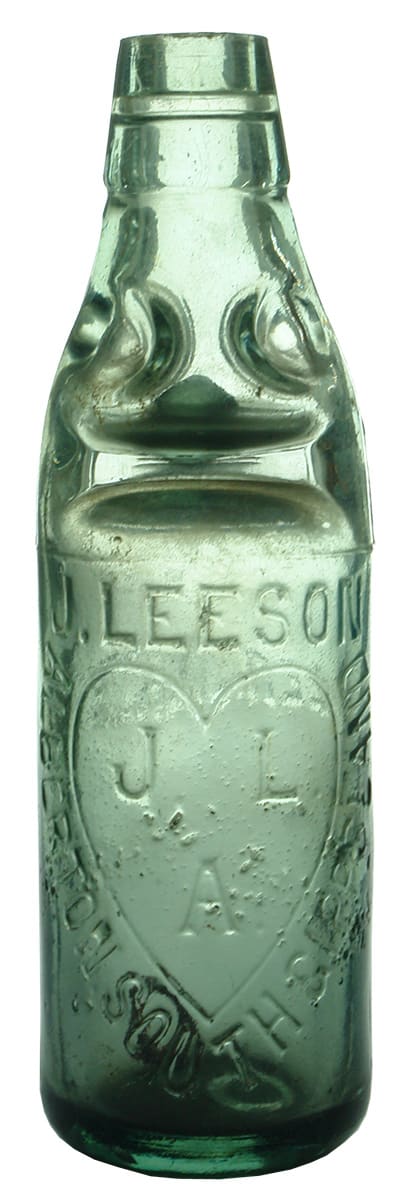 Leeson Alberton Heart Codd Marble Bottle