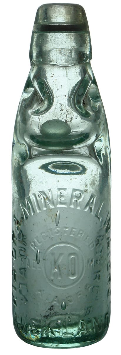 Kia-Ora Mineral Water Company Auckland Codd Bottle