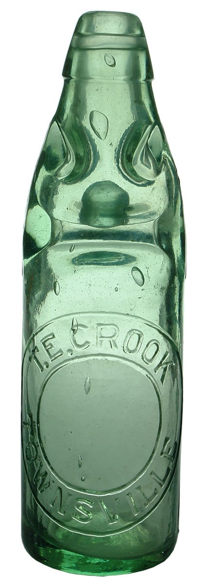 Crook Townsville Antique Codd Marble Bottle