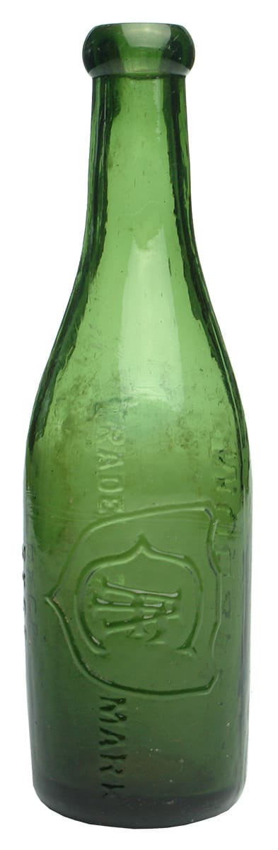 Cameron Mudgee Green Blob Top Soda Bottle