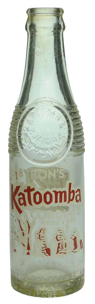 Byron's Katoomba Cordials Soft Drink Bottle