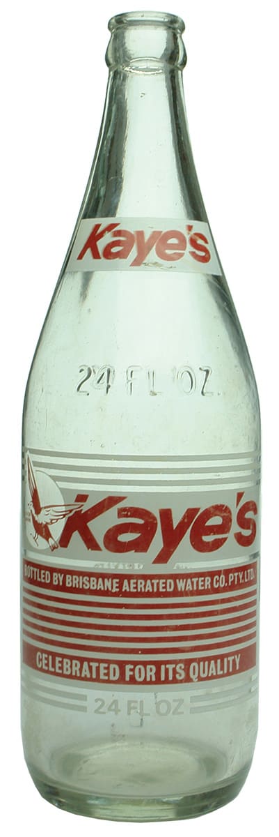 Kaye's Brisbane Aerated Water Crown Seal Bottle