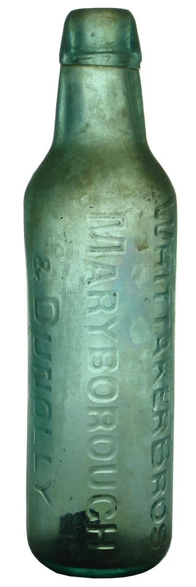 Whittaker Maryborough Dunolly Antique Lamont Bottle
