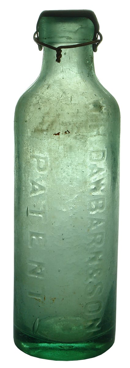 Dawbarn Patent Sandridge Melbourne Horners Patent Bottle