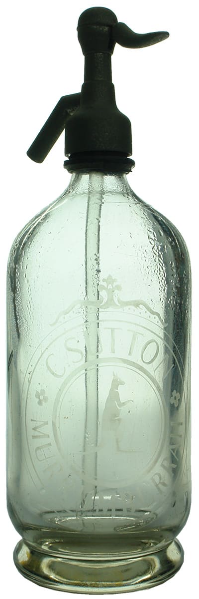Sutton Murrumburrah Kangaroo Vintage Soda Syphon