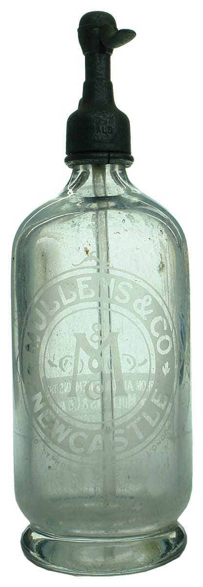 Mullens Newcastle Mayo Syphons Vintage Soda Bottle