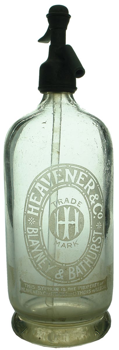 Heavener Blayney Bathurst Vintage Soda Syphon