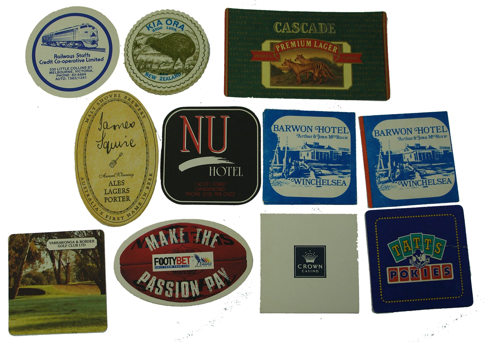 Vintage Pubs Clubs Drinks Coasters