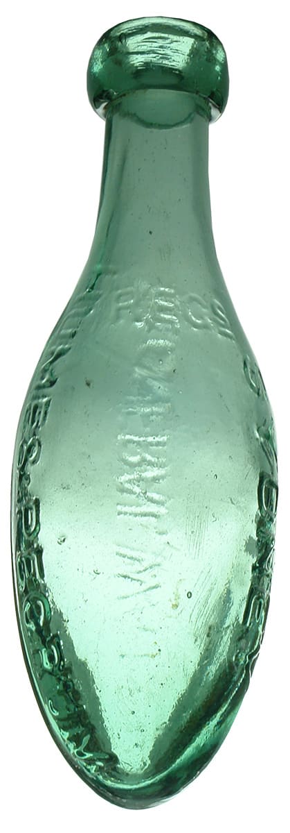 Hume Pegrum Sydney Mineral Waters Torpedo Bottle