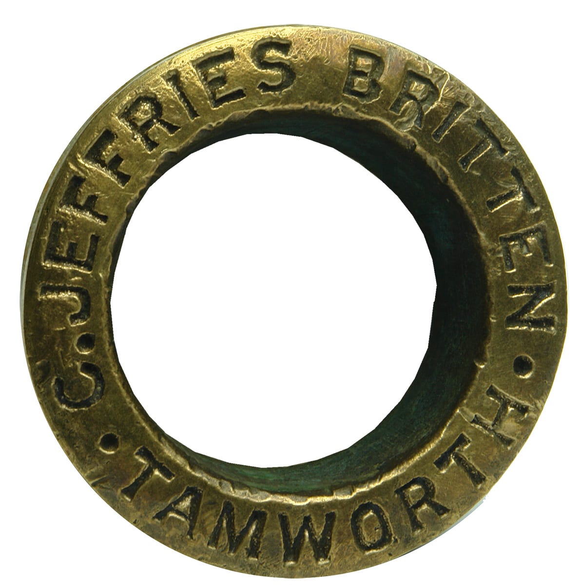 Jeffries Britten Tamworth Brass Beer Barrel Bung