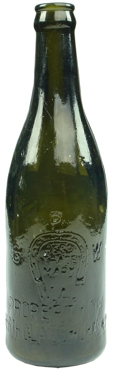 Perth Glassworks Crown Seal Beer Bottle
