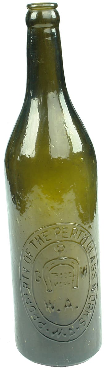 Perth Glassworks Antique Glass Bottle