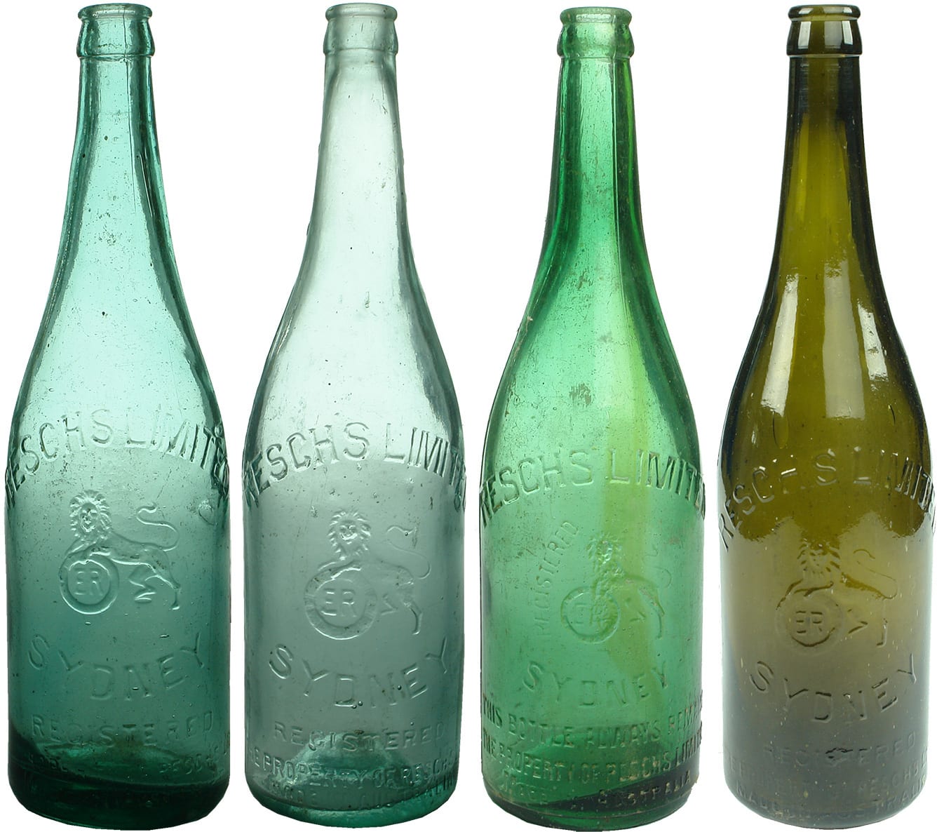 Resch's Limited Sydney Antique Beer Bottles
