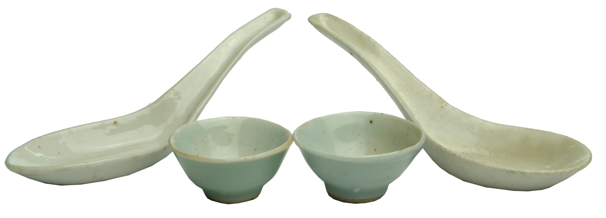 Chinese Porcelain Spoons Bowls Qing Dynasty