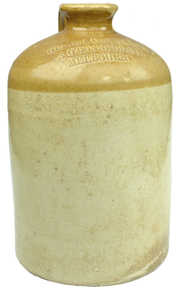 O'Donnell Melbourne Ginger Ale Extract Stoneware Demijohn