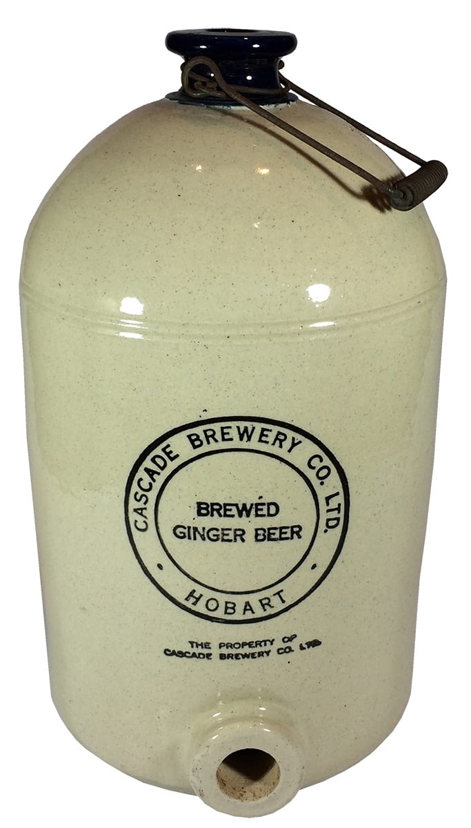 Cascade Brewery Brewed Ginger Beer Stoneware Demijohn