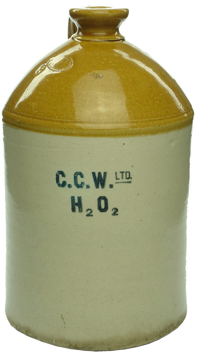 CCW H2O2 Fowler Sydney Stoneware Demijohn