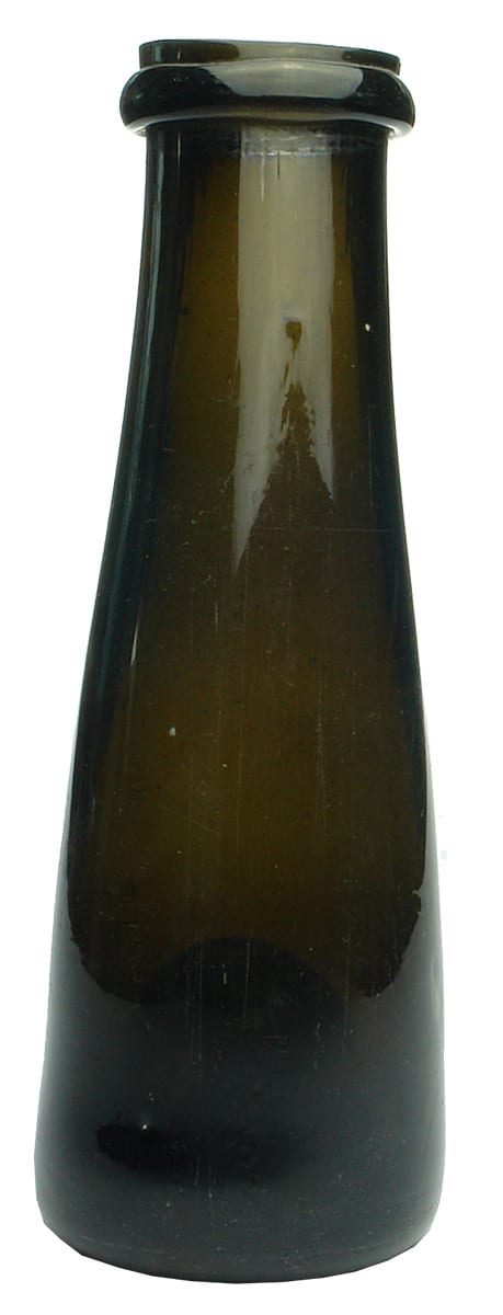Black Glass Truffle Jar Bottle
