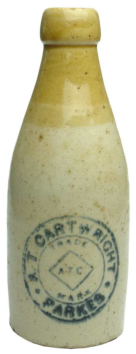 Cartwright Parkes Antique Stone Ginger Beer Bottle