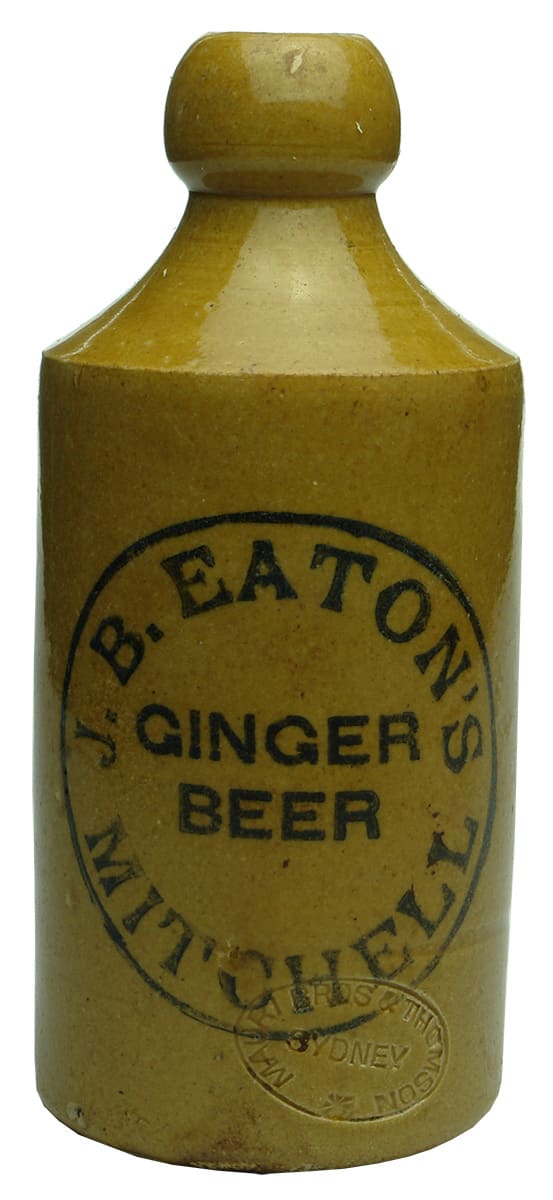 Eaton Ginger Beer Mitchell Stoneware Bottle