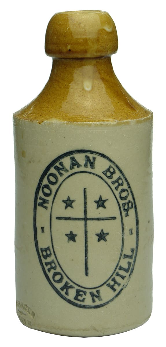 Noonan Bros Broken Hill Stone Ginger Beer Bottle