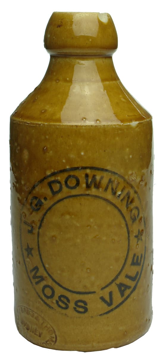 Downing Moss Vale Stoneware Ginger Beer Bottle