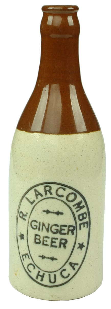 Larcombe Echuca Ginger Beer Stoneware Bottle