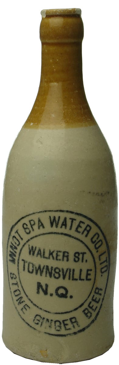 Innot Spa Townsville Stone Ginger Beer Vintage Bottle