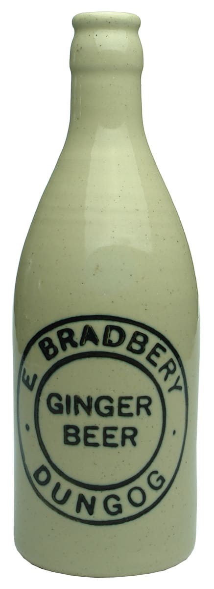 Bradbery Dungog Crown Seal Ginger Beer Stone Bottle