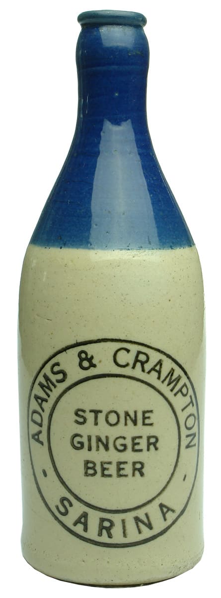 Adams Crampton Sarina Blue Top Ginger Beer Bottle