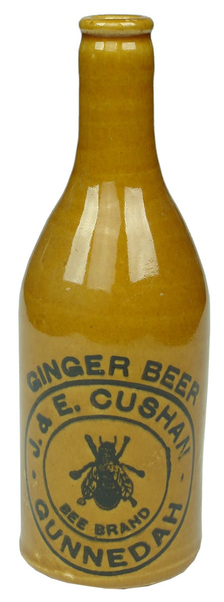 Cushan Bee Brand Gunnedah Stone Ginger Beer Bottle