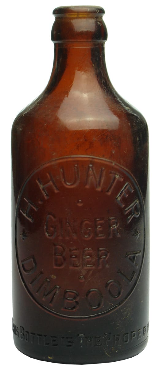 Hunter Dimboola Brown Glass Bottle