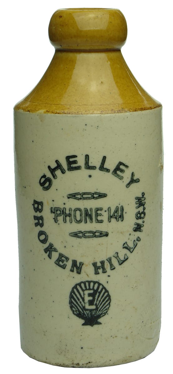 Shelley Broken Hill Ginger Beer Pottery Bottle