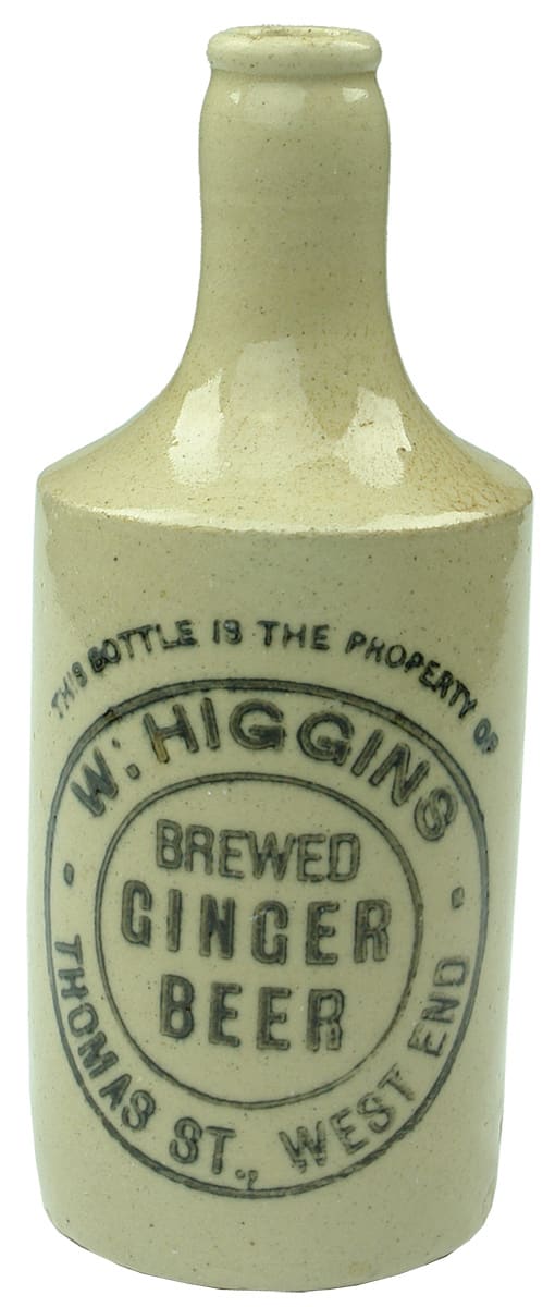 Higgins Brewed Ginger Beer West End Brisbane Bottle