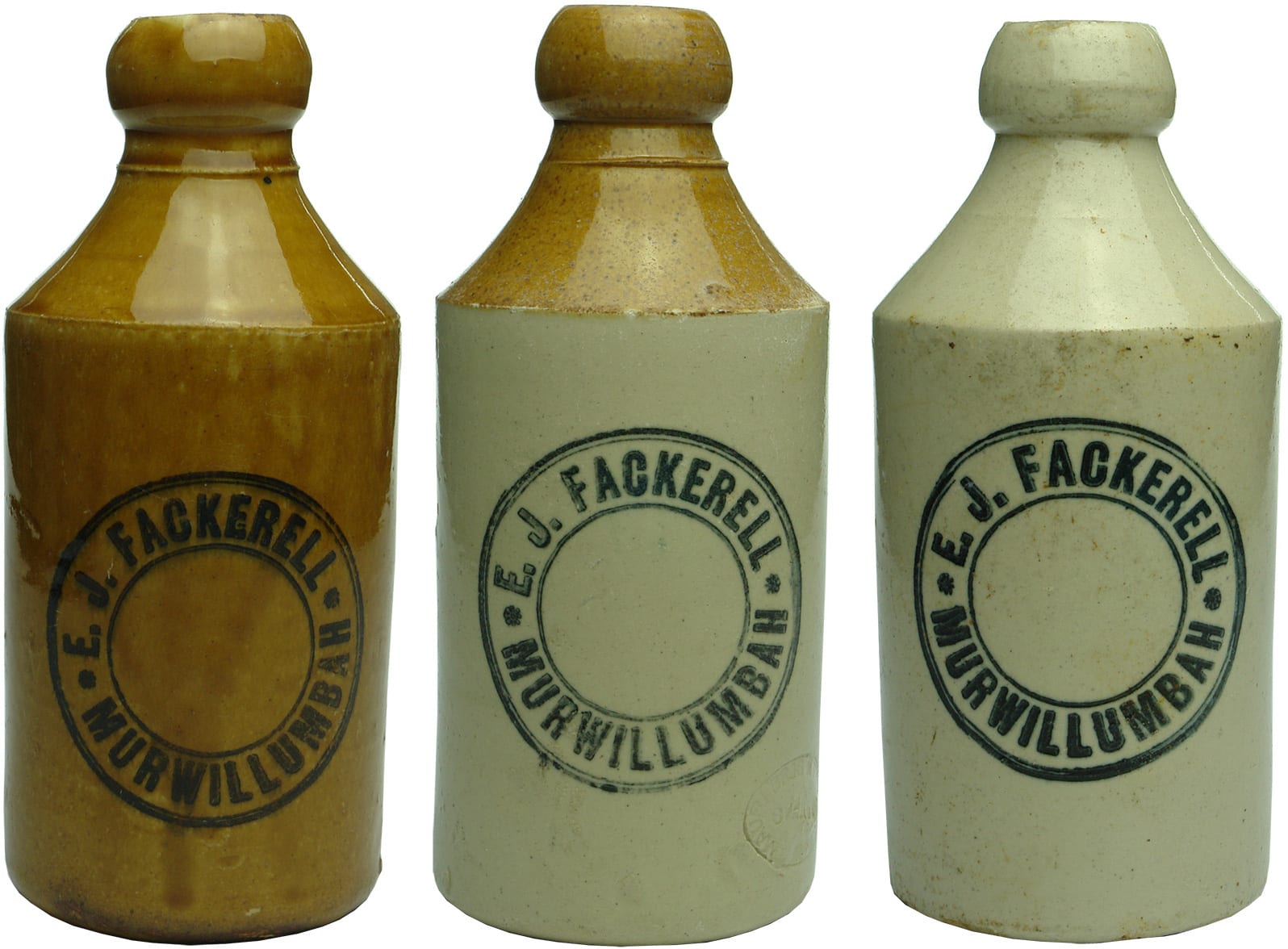 Fackerell Murwillumbah Old Ginger Beer Bottles