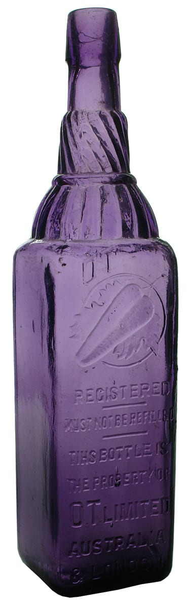 OT Chili Leaf Purple Cordial Bottle