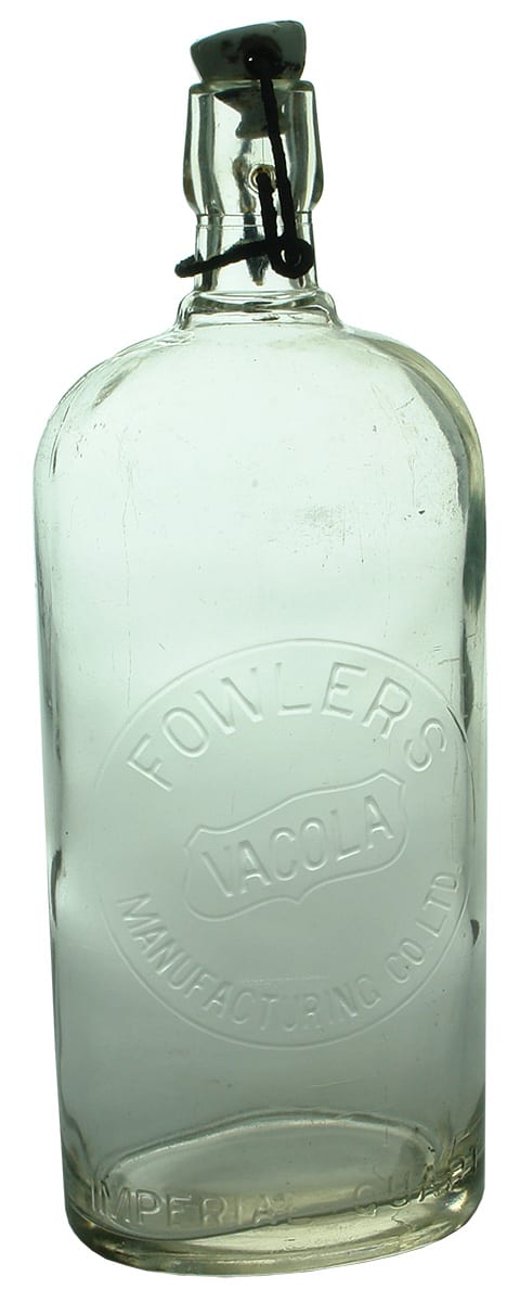 Fowlers Vacola Melbourne Vintage Lightning Stopper Bottle