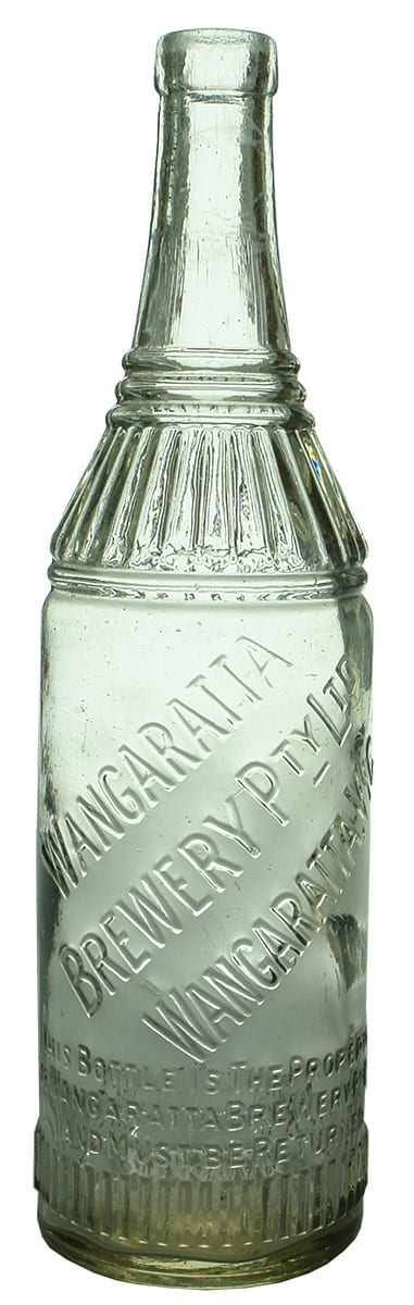 Wangaratta Brewery Antique Cordial Bottle