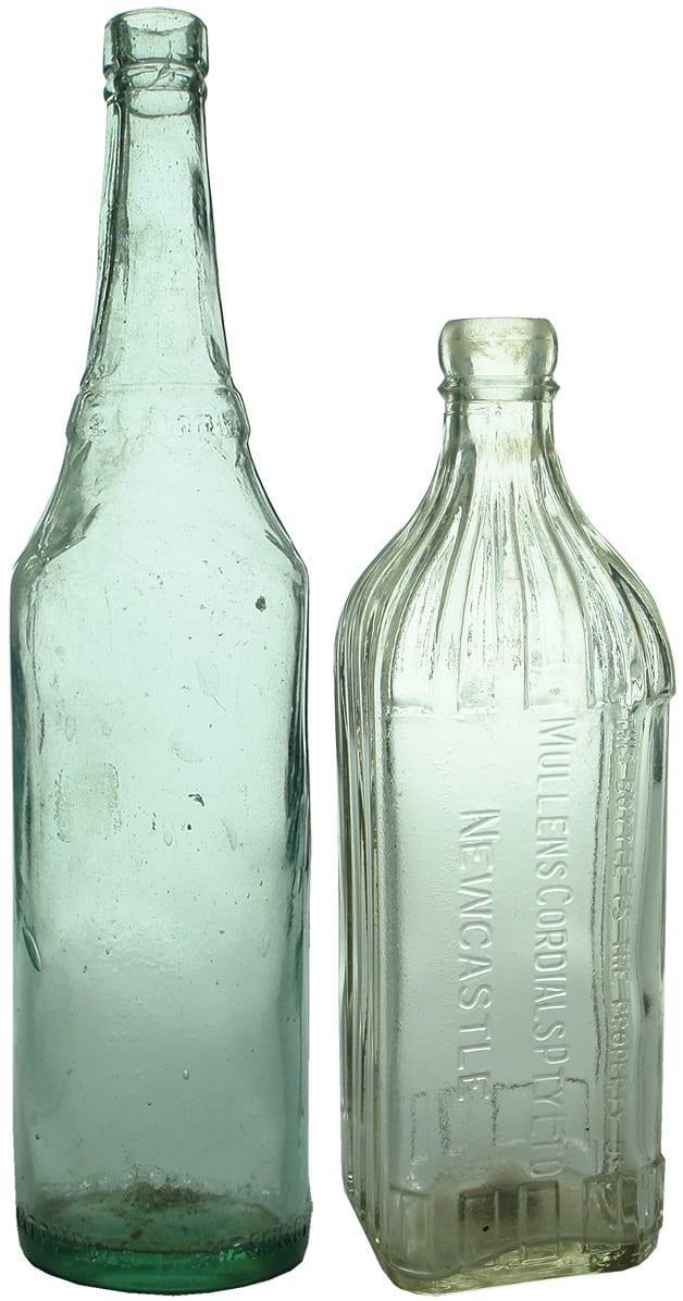 Burnets Mullens Newcastle Cordial Bottles