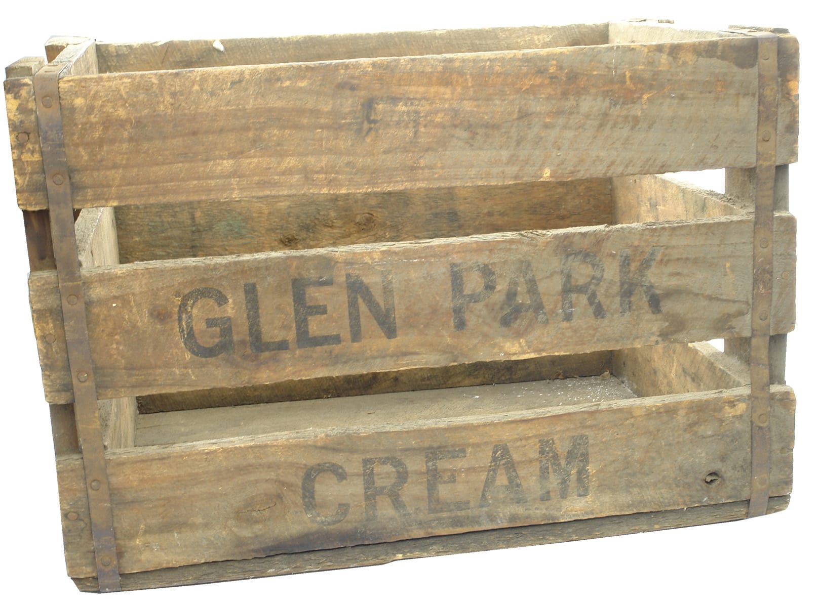 GLen Park Cream Wooden Crate