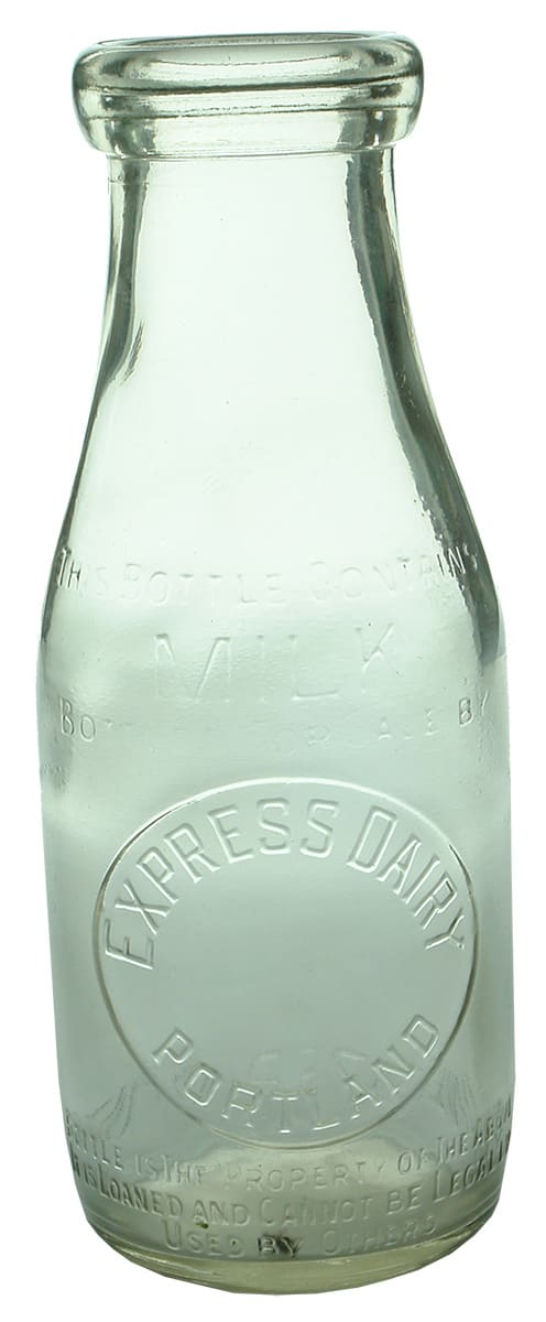 Express Dairy Portland Vintage Milk Bottle