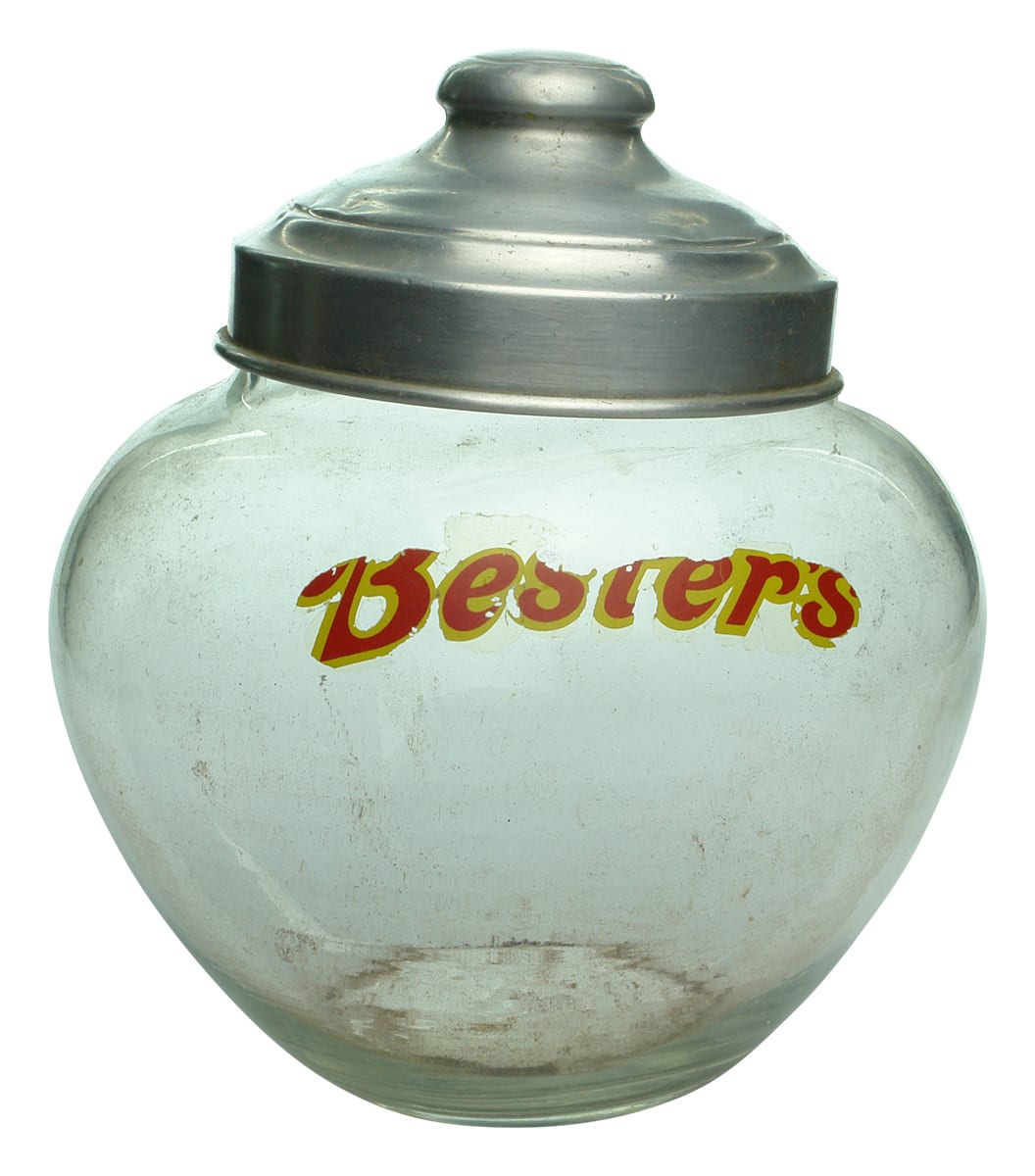 Bester's Glass Counter Top Display Jar