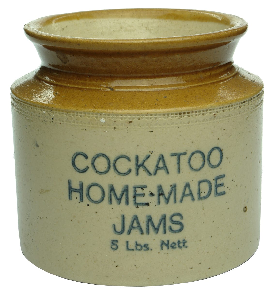 Cockatoo Home Made Jams Stoneware Jar